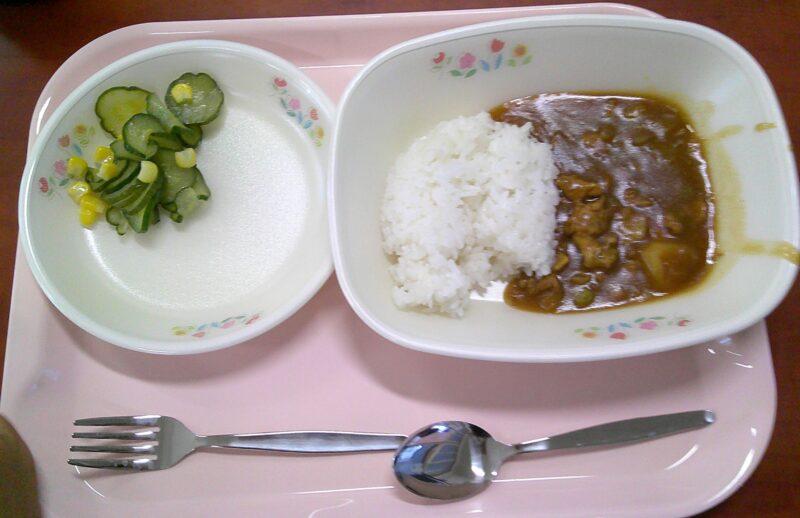 登校日~給食を食べましたの画像