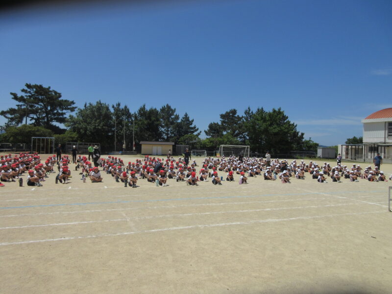 第２回　運動会全校練習　応援練習の画像