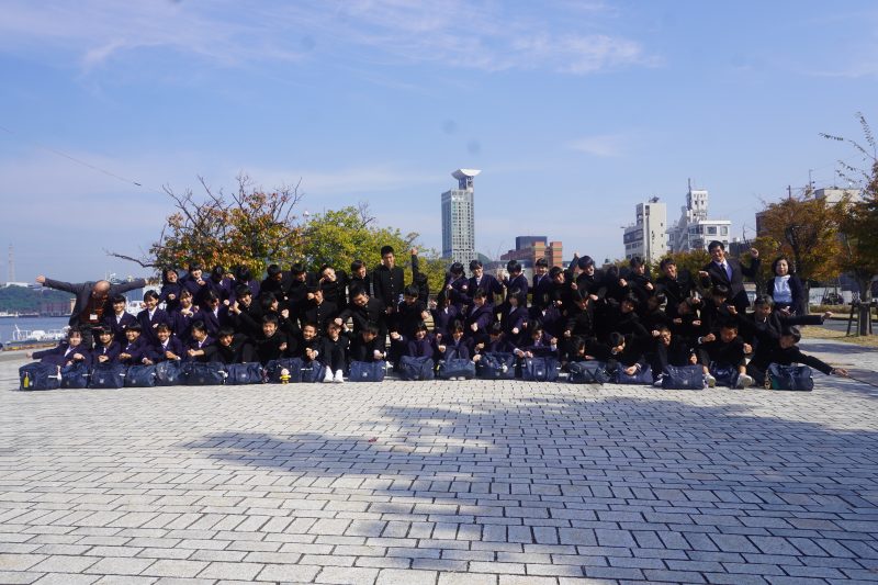 ♧感無量！…笑顔が輝いた３日間… ♧ JAPANを背負い、心を一つに成功させる。 長崎市立福田中学校修学旅行(10月24日～26日)の画像
