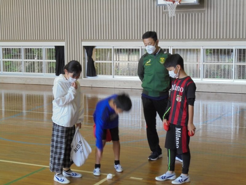 全校朝会の前にの画像