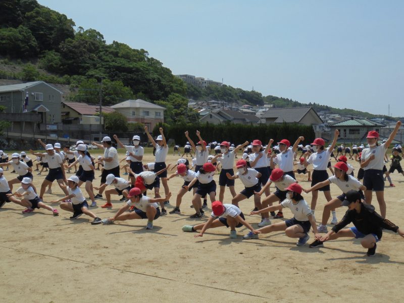 全校ソーラン頑張ってます。の画像