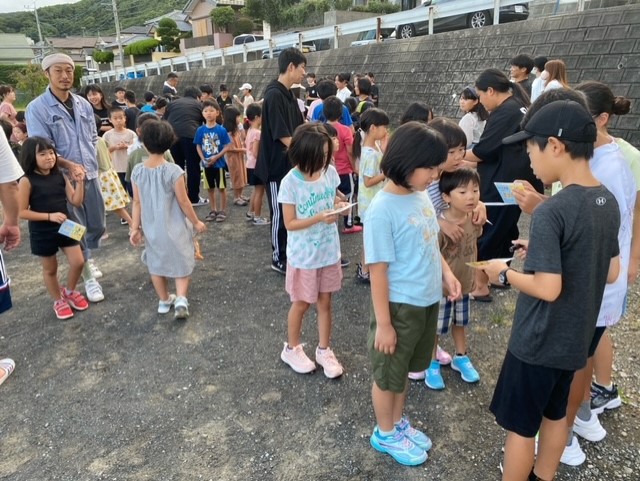 今朝のラジオ体操の様子です。の画像
