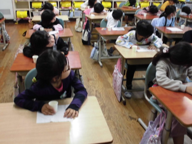 １１月６日の1年生です。の画像