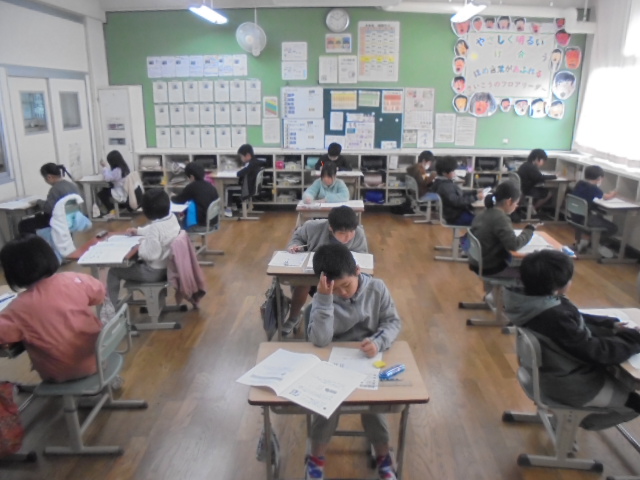 ３年生　学力テストの画像