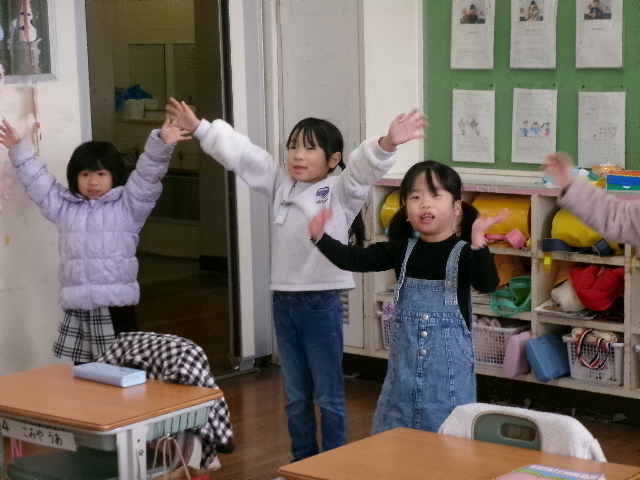 ２月１７日の１年生です。の画像
