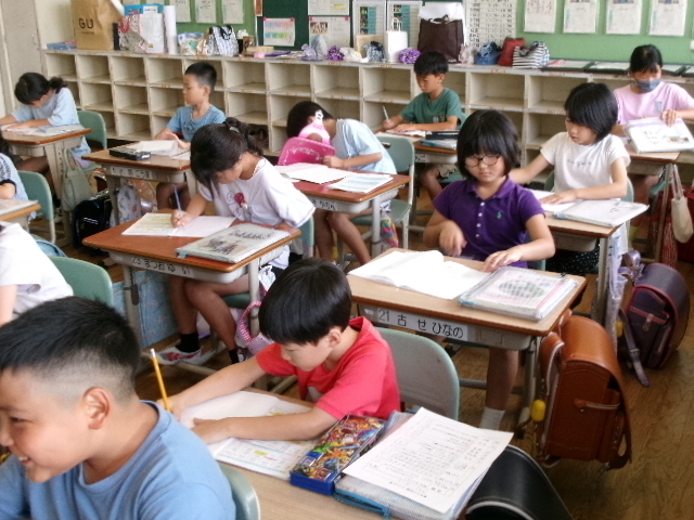 夏休みも楽しんだ３年生の画像