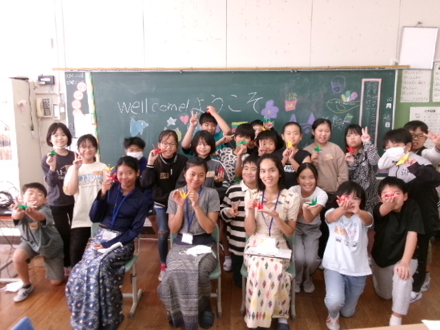 ４年生　ミャンマーからのお客さんの画像