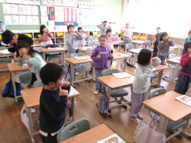 １月１３日の１年生です。の画像
