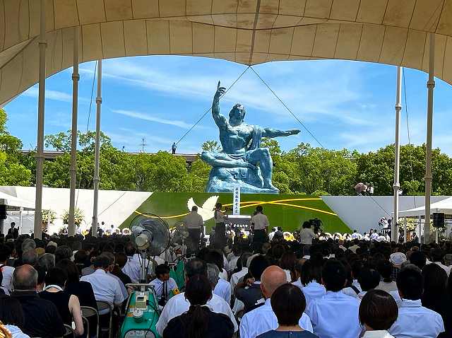 被爆79周年長崎原爆犠牲者慰霊平和祈念式典に参加しましたの画像