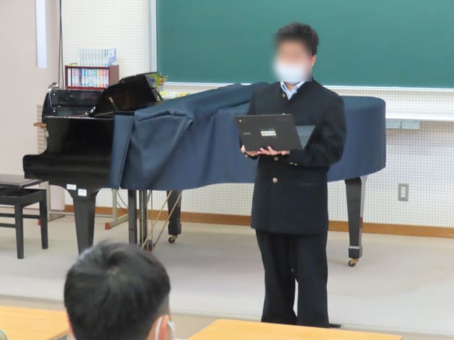 ３学期始業式の画像