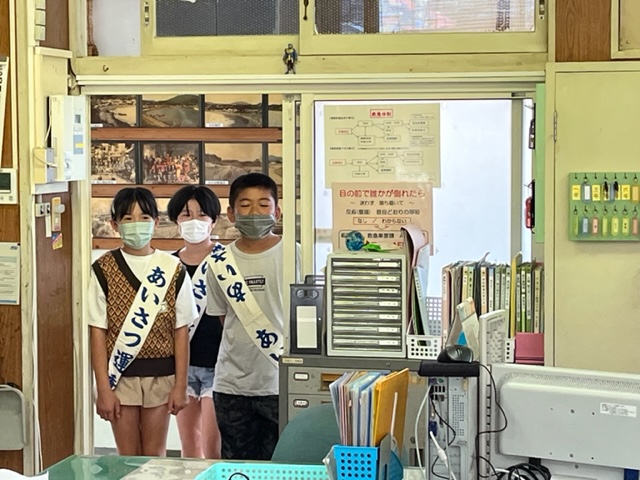 あいさつ運動の画像