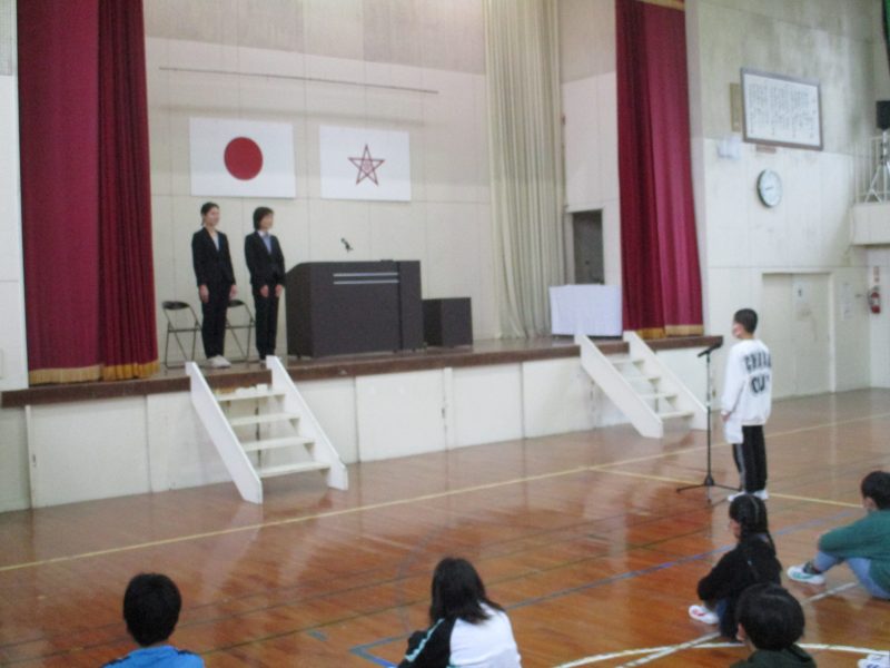 着任式・１学期始業式のようすの画像