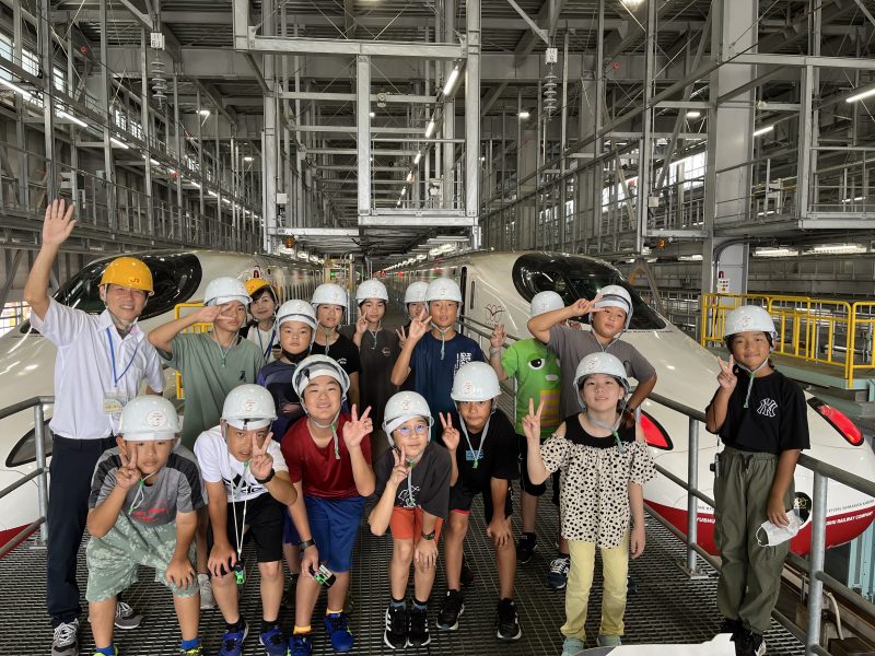 修学旅行１日目のようすの画像