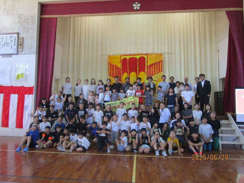川原小学校創立150周年記念式典のようすの画像