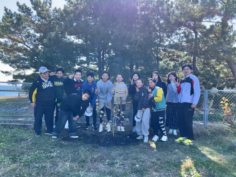 卒業記念植樹の画像