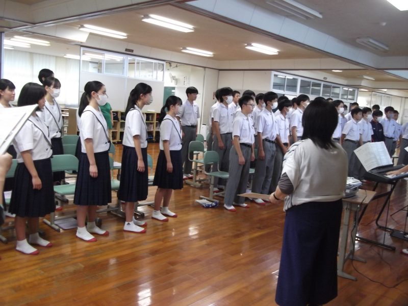 ９月２３日　合唱コンクールに向けて③の画像