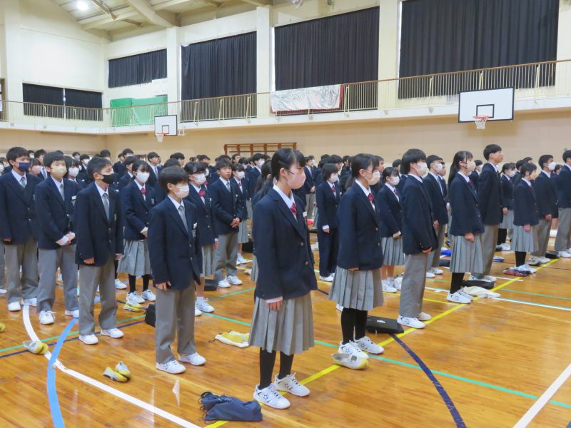 ２学期　終業式の画像