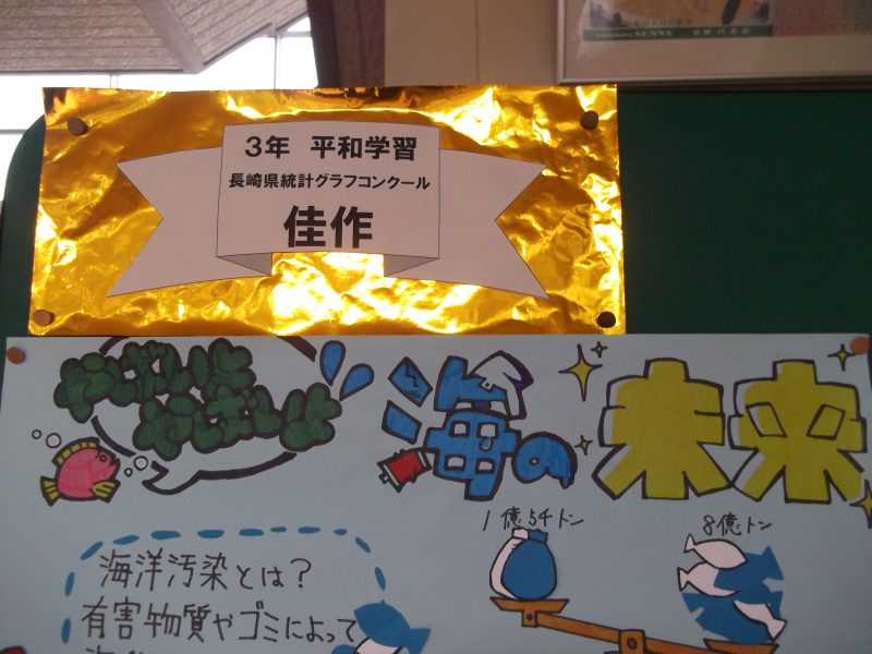 長崎県統計グラフコンクール入賞おめでとうの画像