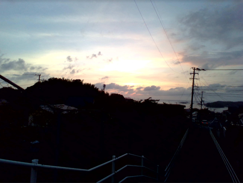 倉中生が見つけた夏休みの風景９「夕焼け」の画像