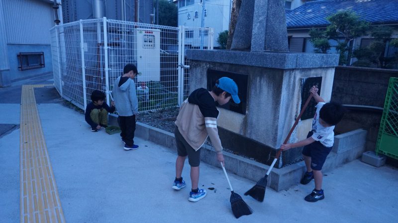 （校長日記）１０月爽やかな朝「一人でも動く」「仲間と共に動く」子どもたち(^^)/の画像