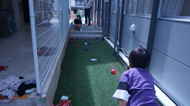 （校長日記）ボッチャを愉しむ４年生　～昼休みの光景～の画像