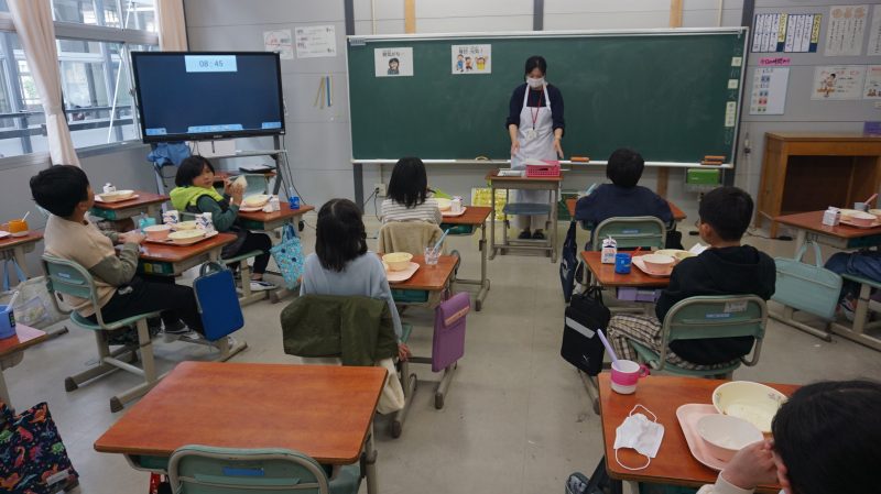 （校長日記）食育指導　～目指せ！給食完食　感謝していただきましょう～の画像
