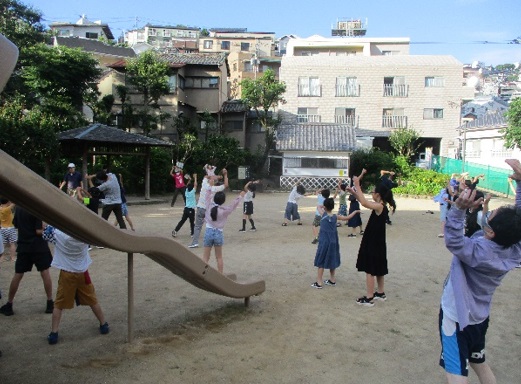 （教頭日記）ラジオ体操頑張っています📻の画像