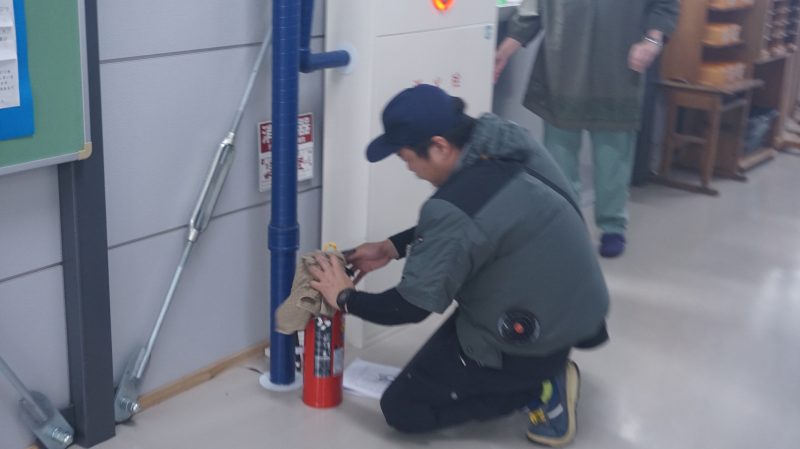 （校長日記）消防設備点検の画像