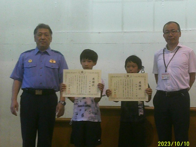（学校生活）善行児童表彰の画像