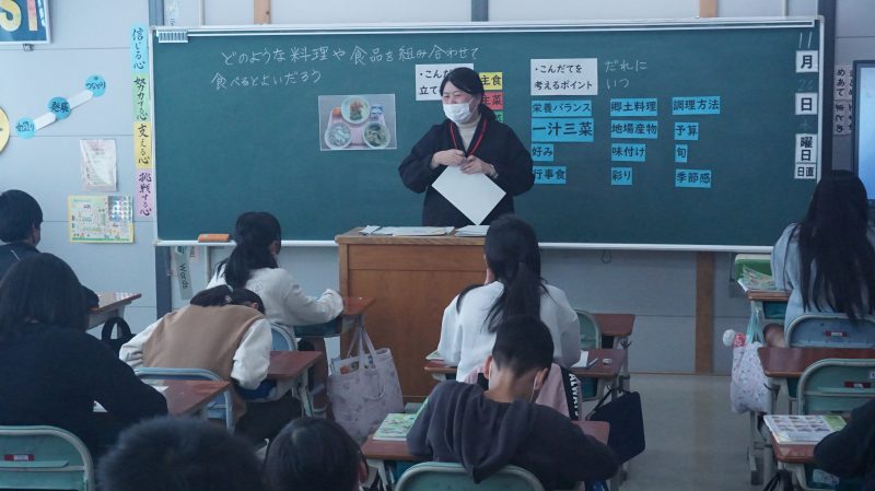 （６年生）食育指導を受けて　～栄養バランスの取れた献立とは？～の画像