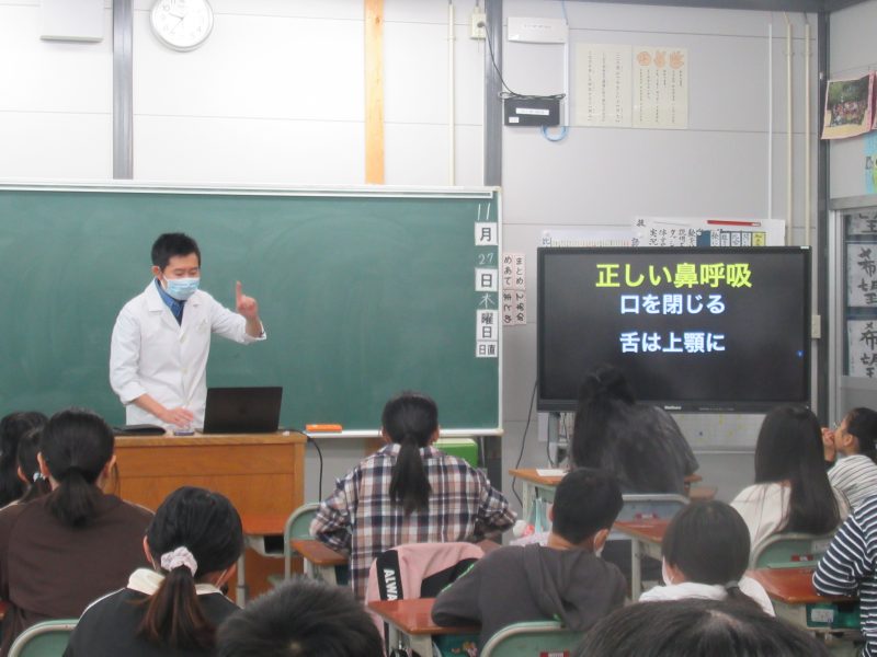 （６年生）学校歯科医の先生に学びましたの画像