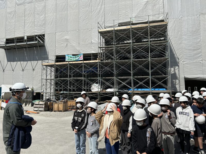 校舎の窓から(番外編 新校舎現場見学)の画像