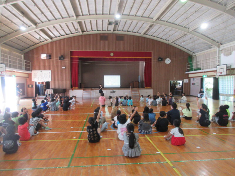 ６月へむけての全校集会をしましたの画像