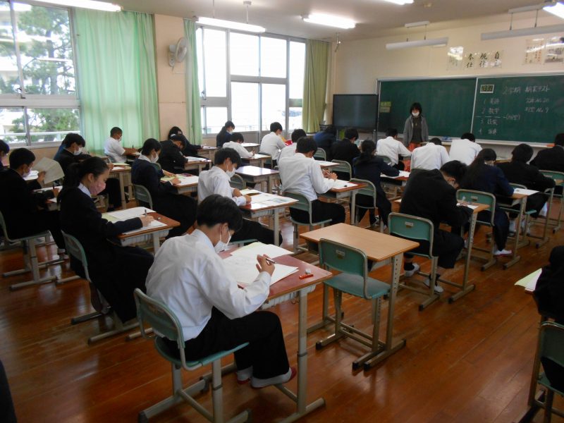 ２学期末テスト　１日目の画像
