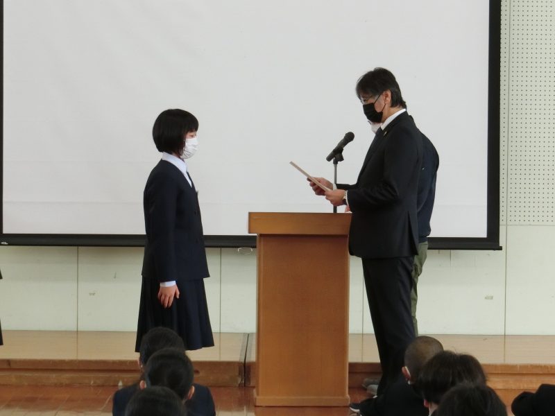 令和４年度　第３学期始業式の画像