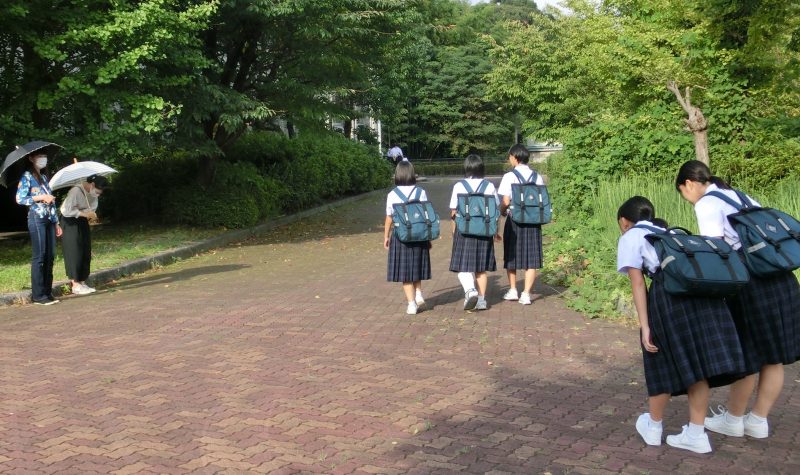 9月7日あいさつ運動の様子の画像