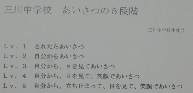 あいさつ運動の画像
