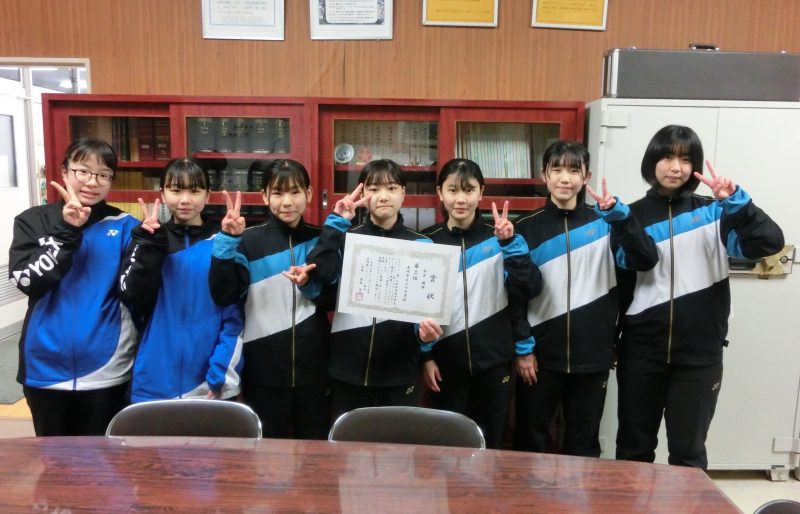 祝県大会出場！バド部女子！の画像