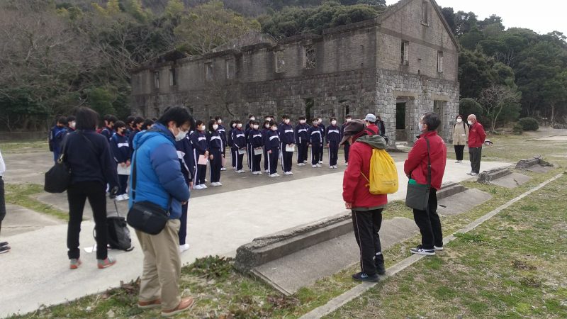 修学旅行１日目の様子の画像
