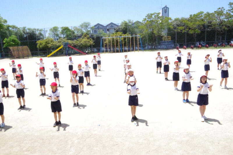 運動会練習３・４年生の画像