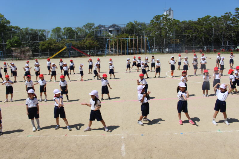 運動会練習１・２年生の画像