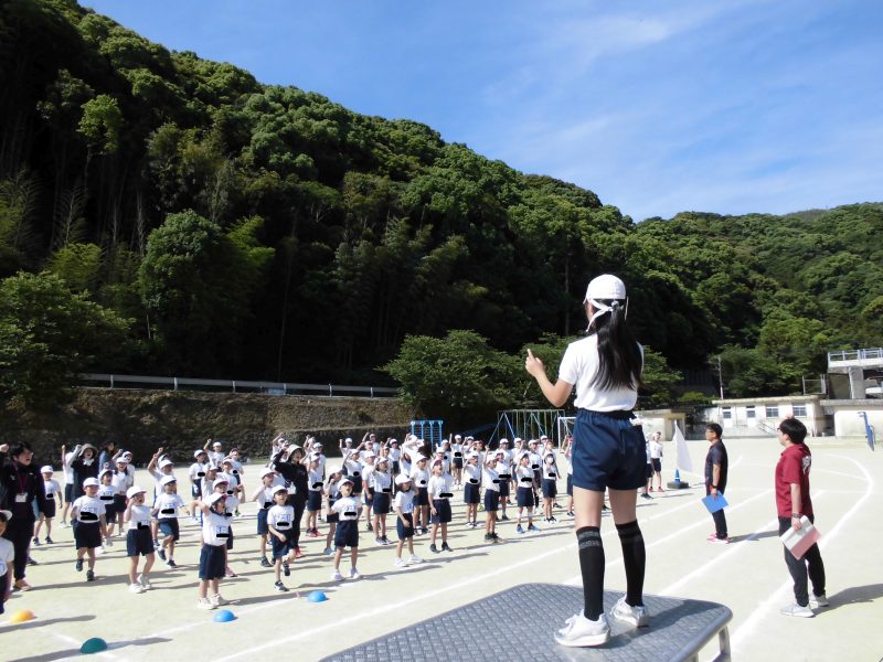運動会全体練習の画像