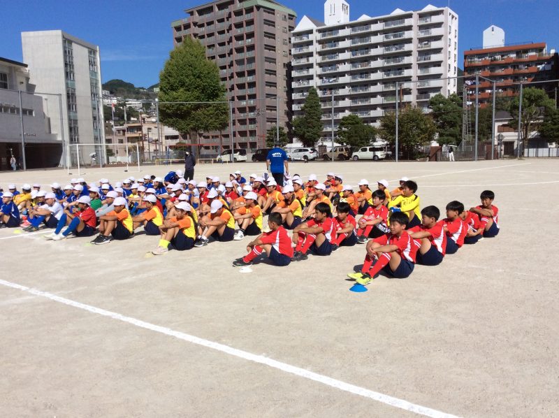 小学校体育大会（サッカー・バスケット）の画像