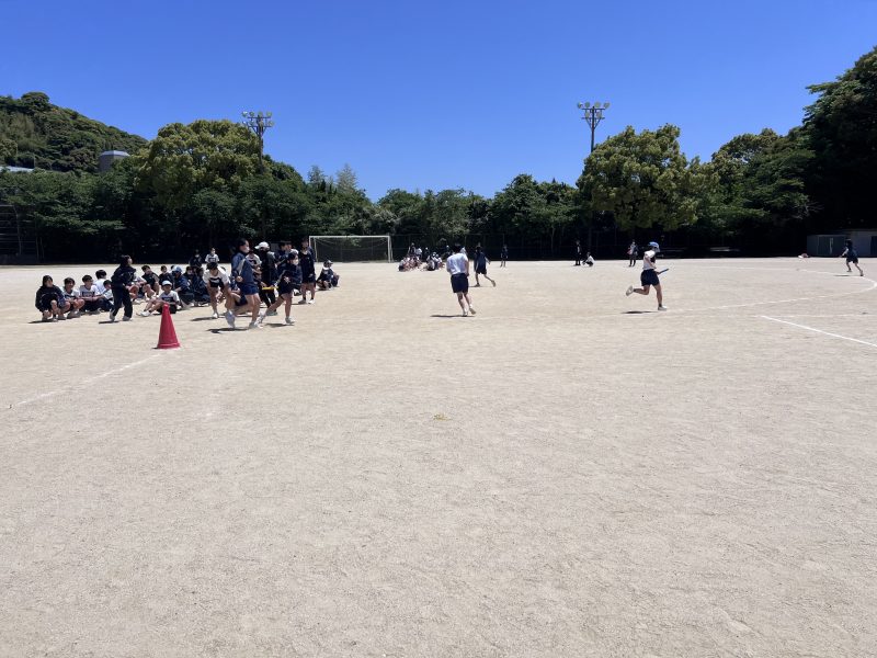 体育祭練習風景の画像