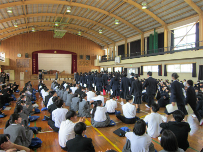 生徒会入会式・部活動紹介の画像