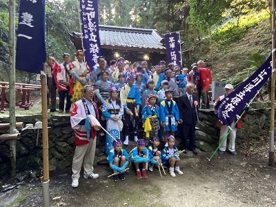 地域行事での子どもたちの光り、輝きの画像