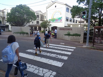 ２学期のあいさつ運動のはじまりの画像