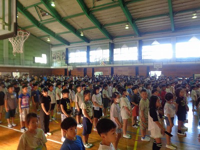 ２学期始業式の画像