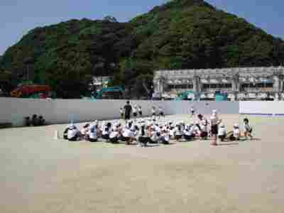 運動会練習　５年生の画像
