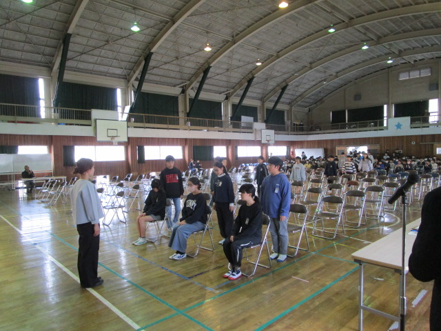 卒業式予行練習(3/13)の画像